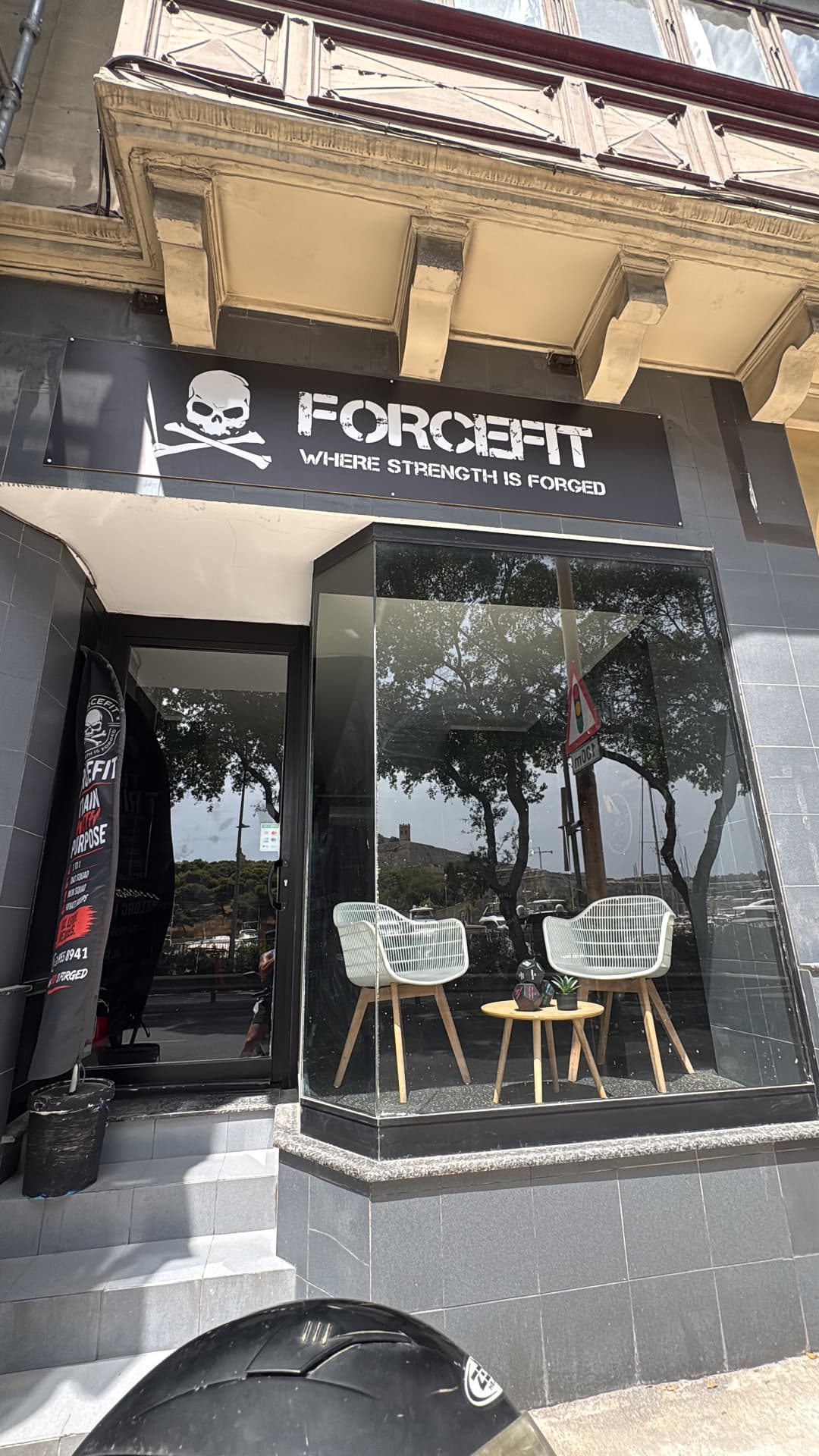 ForceFit gym entrance on Marina Street, Pietà